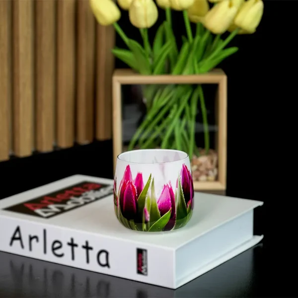 Aura Flowers Scented Candle1