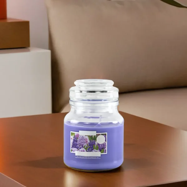 Aura Violet Garden Scented Jar Candle1