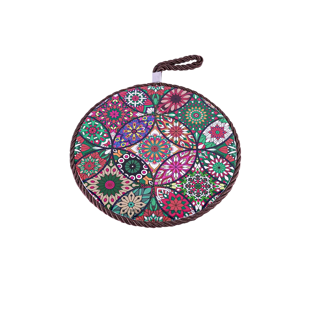 Circular 16cm Mandala Patterned Porcelain Trivet