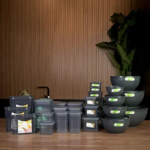 Freshlife 30pcs Black Storage Box Set