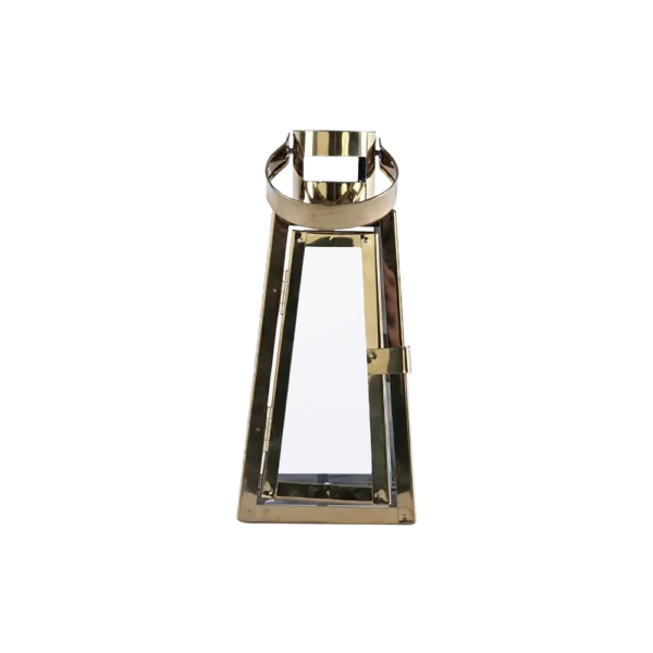 Golden 18cm Lantern With Handle