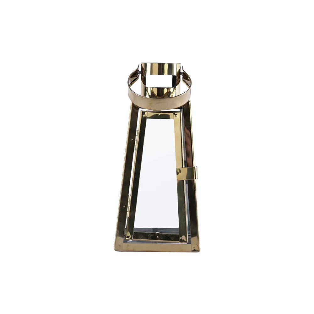 Golden 18cm Lantern With Handle