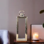 Golden 33cm Lantern With Handle1