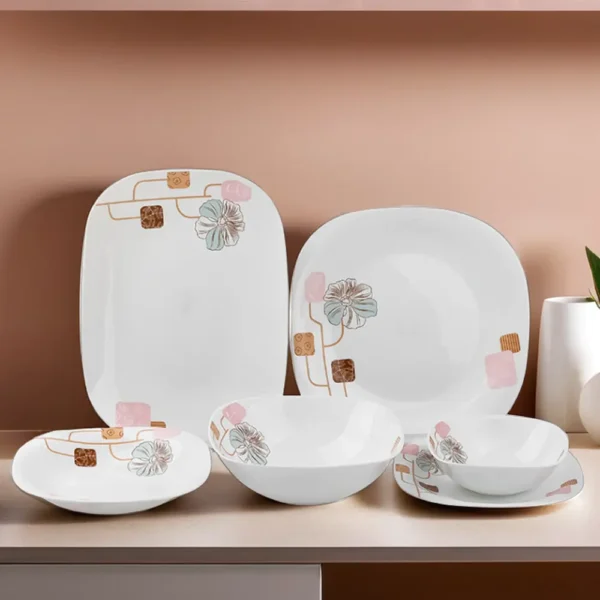 Momaz 26pcs Flower Opal Dinner Set1