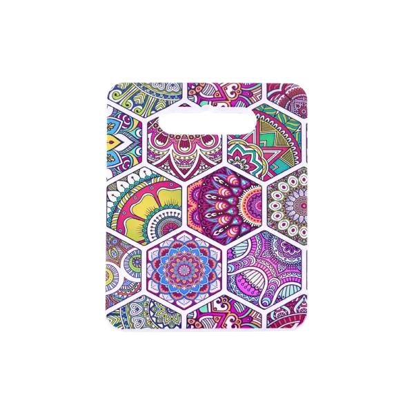 Rectangular 18x24cm Hexagon Patterned Porcelain Trivet