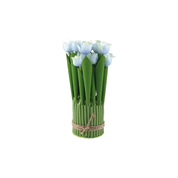 Artificial Tulip 20cm Blue Bouquet Flowers