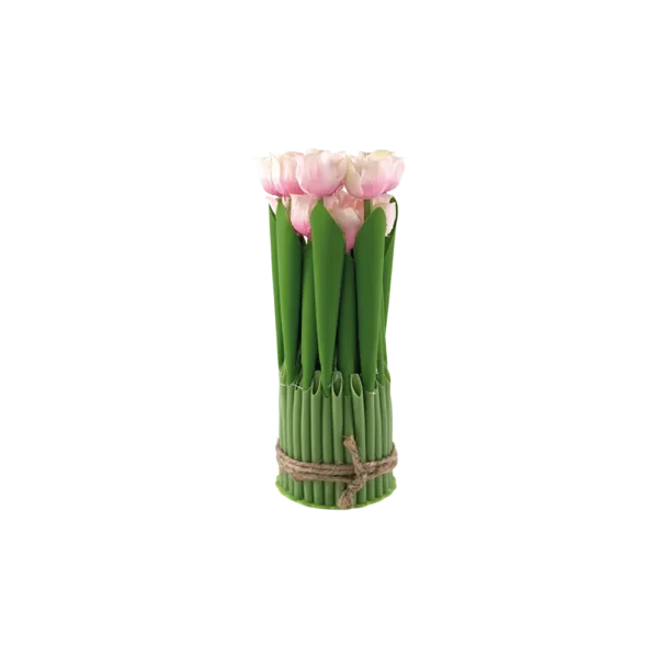 Artificial Tulip 20cm Pink Bouquet Flowers