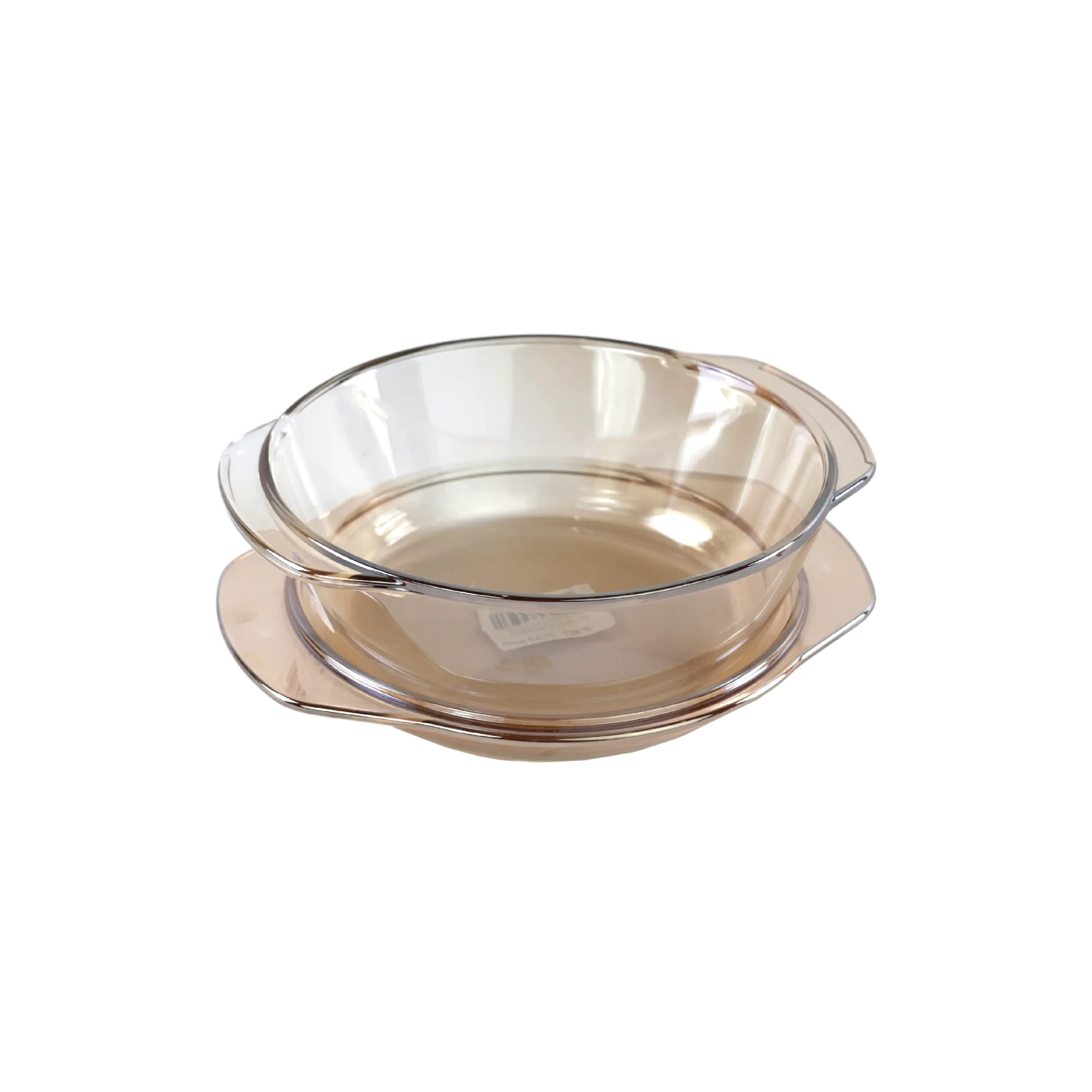 Circular Glass Dish With Lid