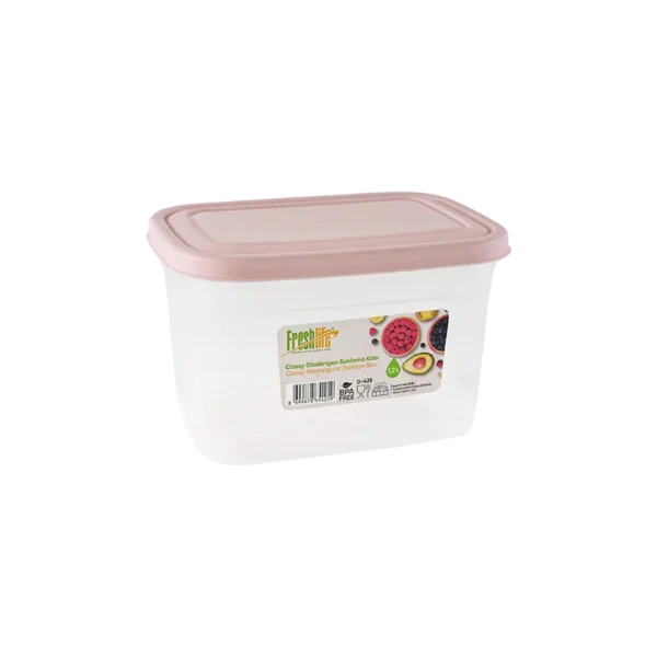 Freshlife 1.2l Pink Classy Rectangular Storage Box