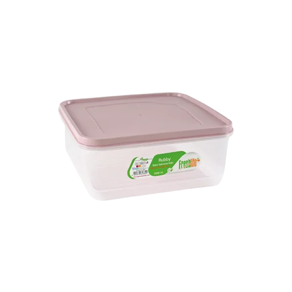 Freshlife 2500ml Pink Rubby Square Storage Box