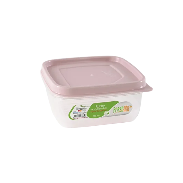 Freshlife 250ml Pink Rubby Square Storage Box