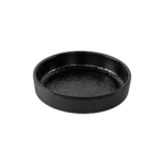 Melamine 20.3cm Black Deep Round Plate2