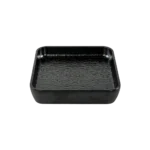 Melamine 20.95cm Black Deep Squared Plate