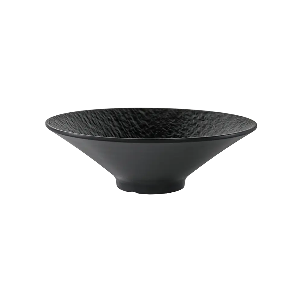 Melamine 22.85cm Black Deep Salad Bowl