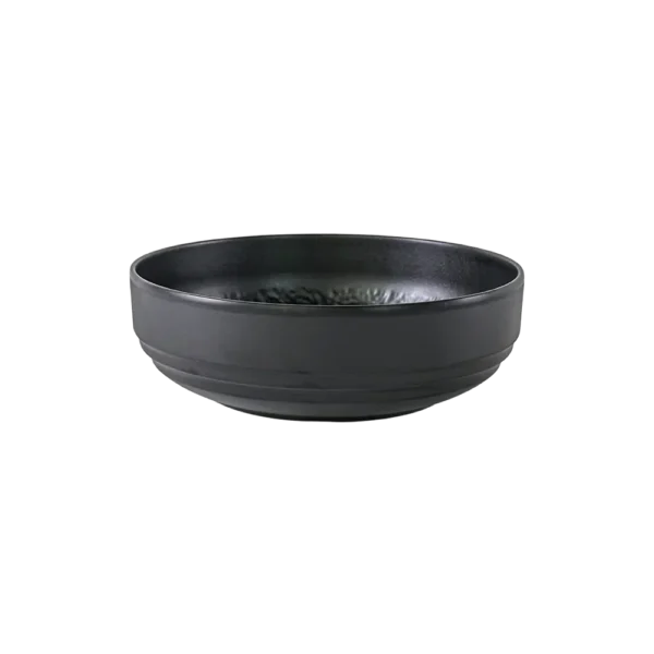 Melamine 22.86cm Black Deep Round Plate