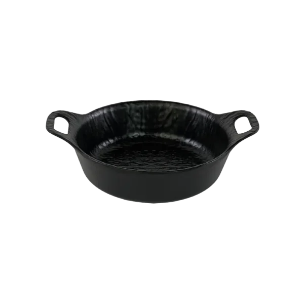 Melamine 25.4cm Black Salad Bowl With Handles2