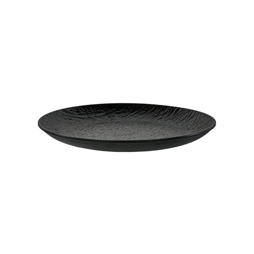 Melamine 26.67cm Black Serving Round Plate