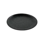 Melamine 26.67cm Black Serving Round Plate2