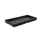 Melamine 27.95cm Black Deep Rectangular Serving Plate