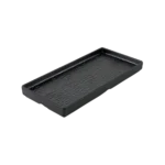 Melamine 27.95cm Black Deep Rectangular Serving Plate2