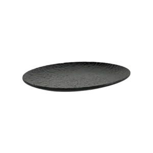 Melamine 28.7cm Black Oval Plate