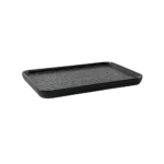 Melamine 29.2cm Black Rectangular Serving Plate