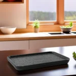 Melamine 29.2cm Black Rectangular Serving Plate1