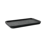 Melamine 30.5cm Black Rectangular Serving Plate