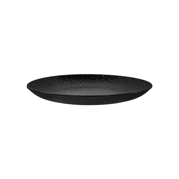 Melamine 30.5cm Black Serving Round Plate