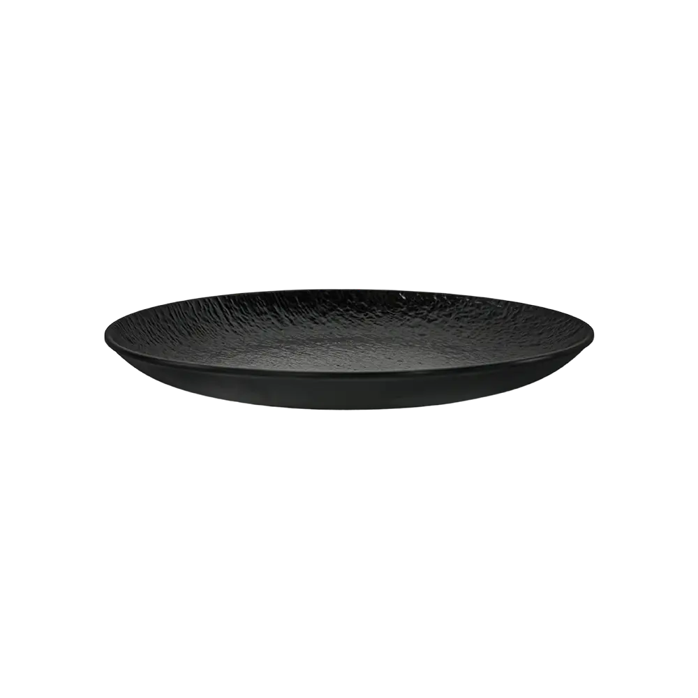 Melamine 30.5cm Black Serving Round Plate