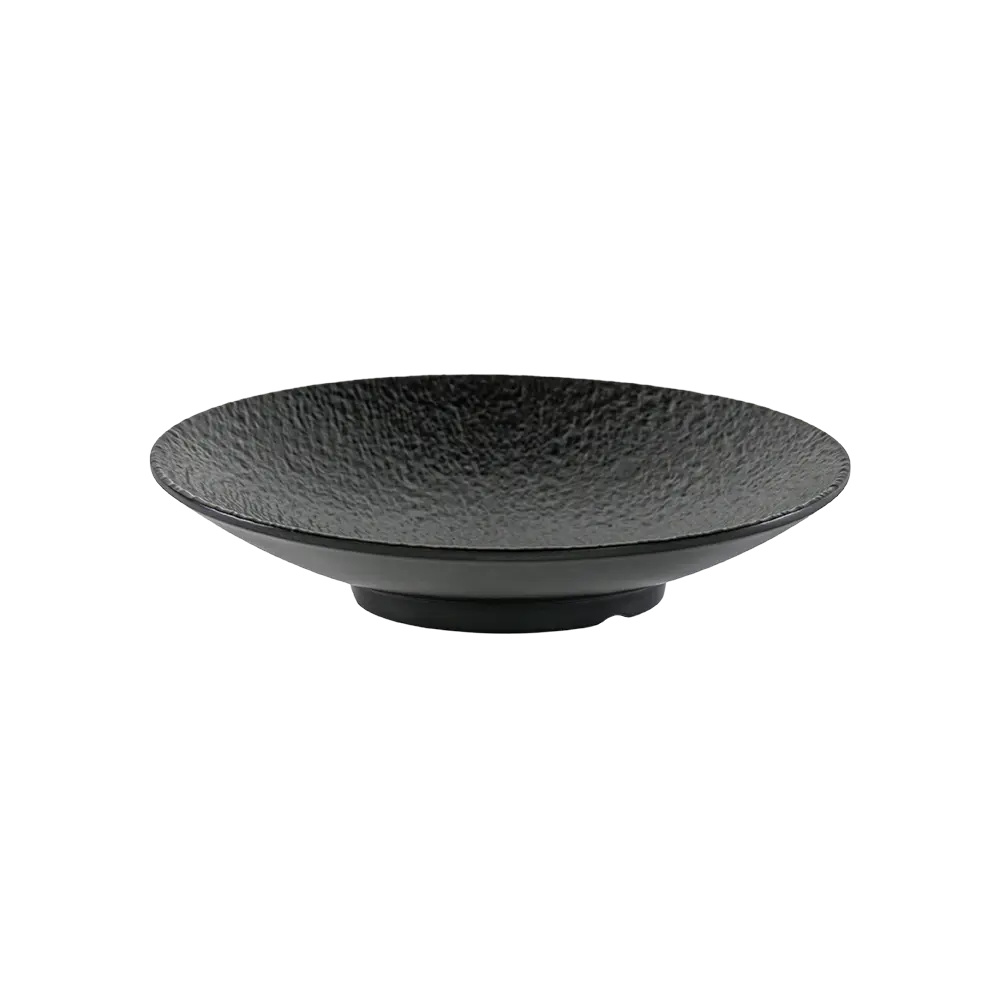 Melamine 33cm Black Round Serving Bowl