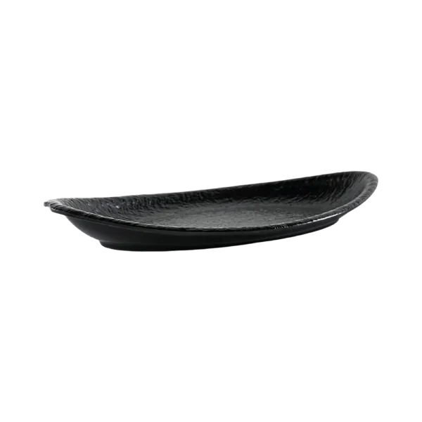 Melamine 45.7cm Black Oval Plate