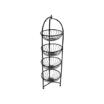 Metal 4 Tier Wire Basket Stand