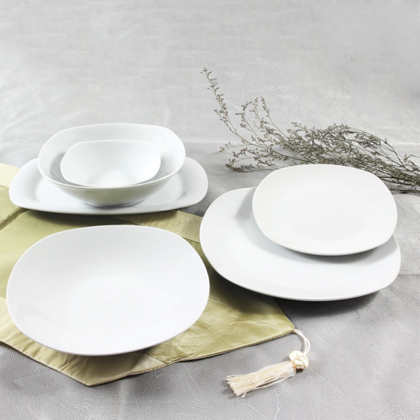 Momaz 26pcs Porcelain White Dinner Set1