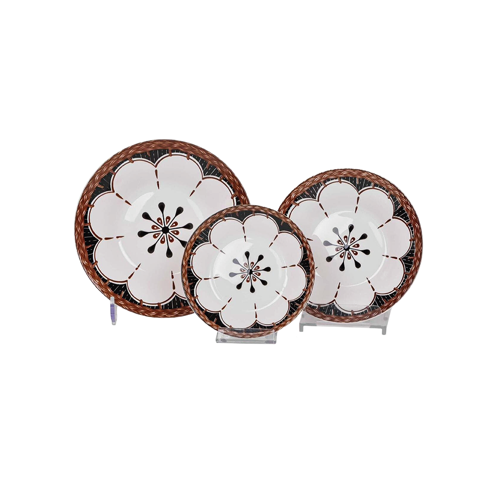 Momaz 36pcs Porcelain Flower Design Dinner Set