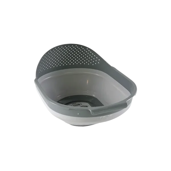 Qlux 3l Grey Collapsible Rice Strainer