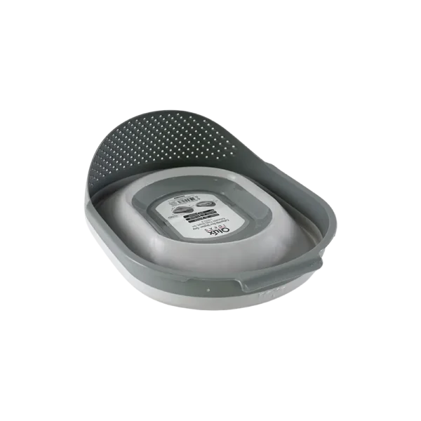 Qlux 3l Grey Collapsible Rice Strainer1