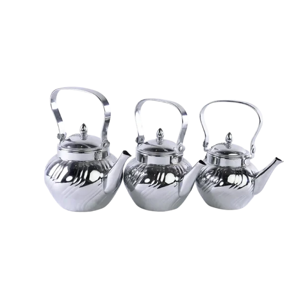 Stainless 3pcs Tea Pots Set