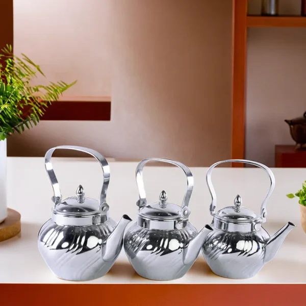 Stainless 3pcs Tea Pots Set1