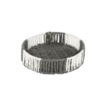 Straw 22cm Grey & White Basket