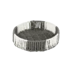 Straw 27cm Grey & White Basket