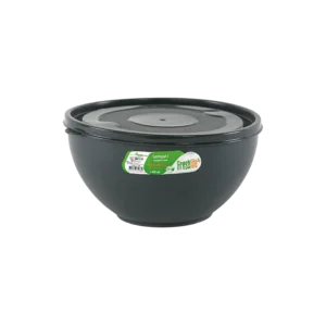 Freshlife 1400ml black sempathy bowl with lid