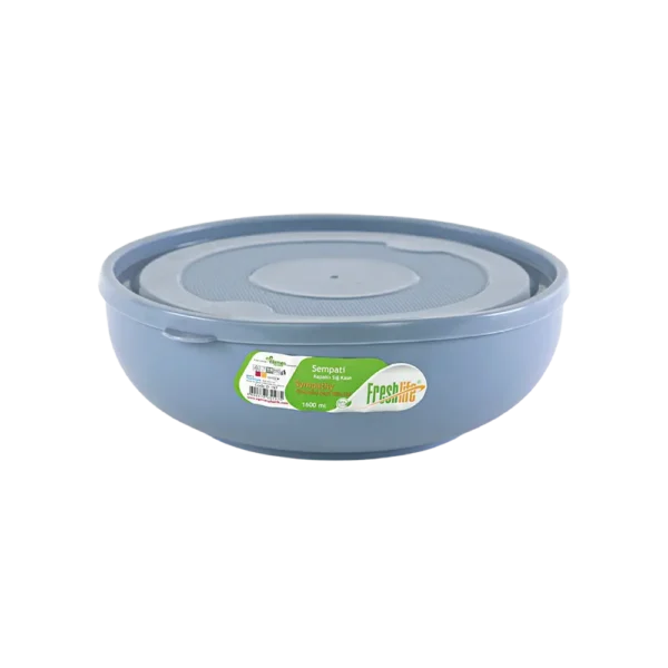 Freshlife 1600ml blue sempathy bowl with lid