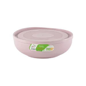 Freshlife 1600ml pink sempathy bowl with lid