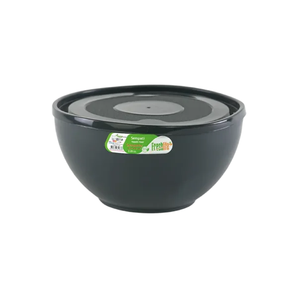 Freshlife 2.25 black sempathy bowl with lid