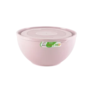 Freshlife 2.25l pink sempathy bowl with lid