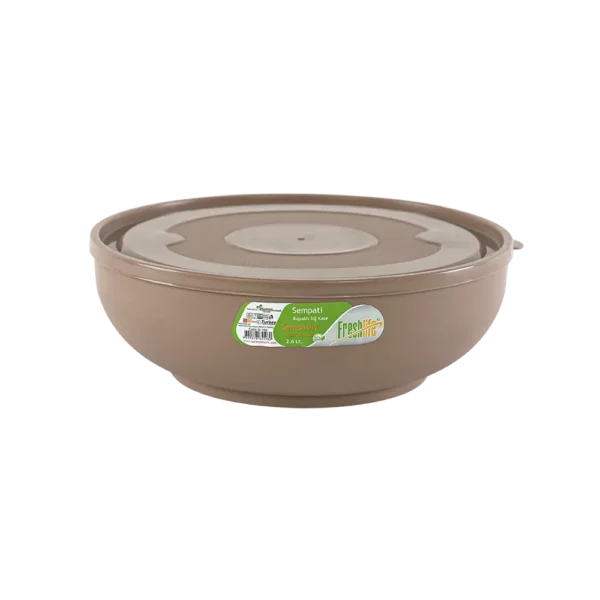 Freshlife 2.6l brown sempathy bowl with lid