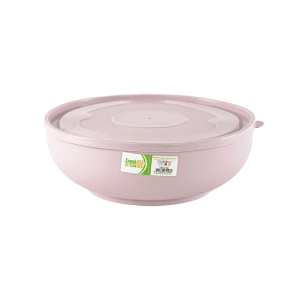 Freshlife 2.6l pink sempathy bowl with lid