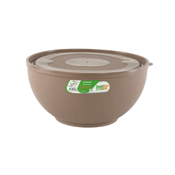 Freshlife 3.6l brown sempathy bowl with lid