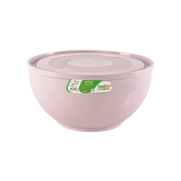 Freshlife 3.6l pink sempathy bowl with lid